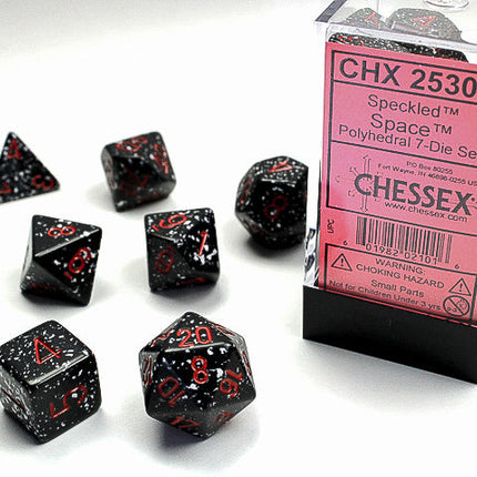 Speckled® Polyhedral Space™ 7-Die Set Dnd Dice Set CHX25346 White/Black