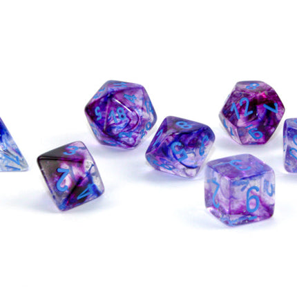 Nebula Nocturnal/blue Luminary 7-Dice/16mm/12mm/30mm/Ten10's