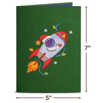Christmas in Space 3D Popup Card