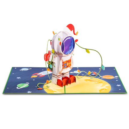 Christmas in Space 3D Popup Card