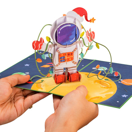 Christmas in Space 3D Popup Card