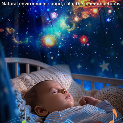 Galaxy Projector for Bedroom Pro Version, Upgraded Film Disc Star Projector for Kid 12 in 1 Planetarium Projector HD Image Adjustable Knob 360° Rotating 1/2h Timer Simple 4-Button Control