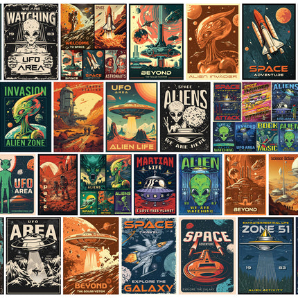 Alien Invasion Collage