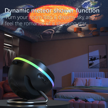 Planetarium Projector Pro for Bedroom, 13 in 1 Star Projector Galaxy Light, Ceiling Night Light Milky Way Mood Lighting with Timer, LED Space Galaxy Lamp Bedroom Room Decor for Adults Kids - BLACK