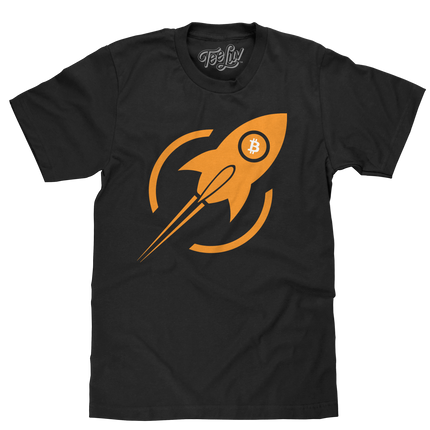 Bitcoin Rocket T-Shirt - Black