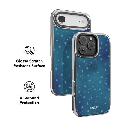 Moon Mist | Starry Midnight Blue iPhone Case