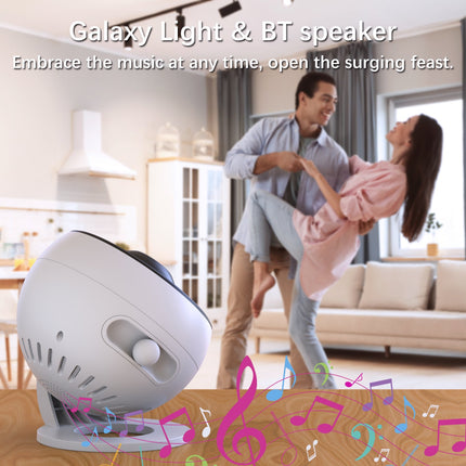 Galaxy Projector for Bedroom Pro Version, Upgraded Film Disc Star Projector for Kid 12 in 1 Planetarium Projector HD Image Adjustable Knob 360° Rotating 1/2h Timer Simple 4-Button Control