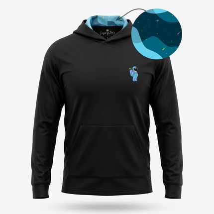Astronaut Walker Performance Hoodie | Lightweight Unisex Moisture-Wicking Athletic Hoodie