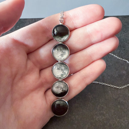 Moon Phase Pendant Necklace