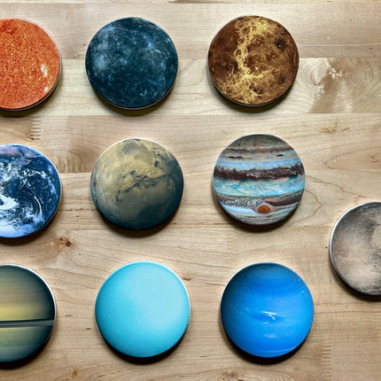 Planets Ceramic 10-Coaster Set