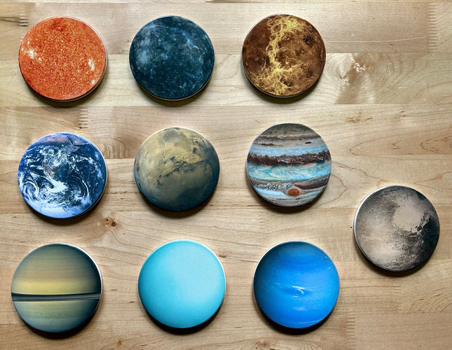 Planets Ceramic 10-Coaster Set