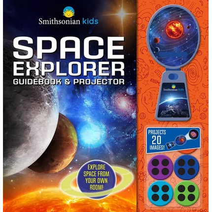 Smithsonian Kids: Space Explorer Guide Book & Projector - Hardcover