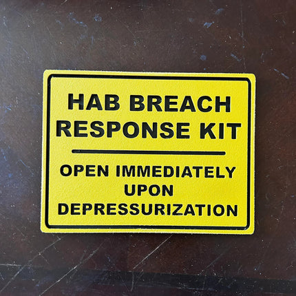 Hab Breach Kit Wall Sign
