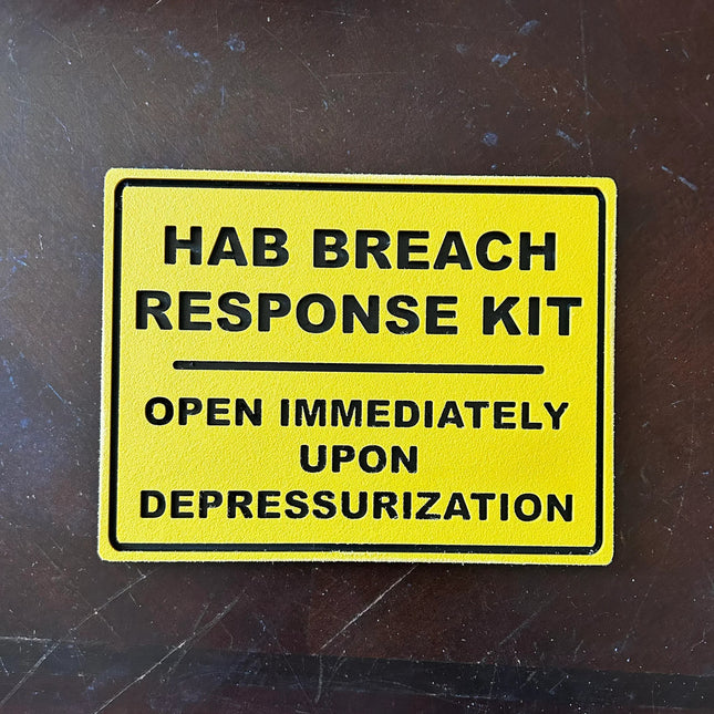 Hab Breach Kit Wall Sign