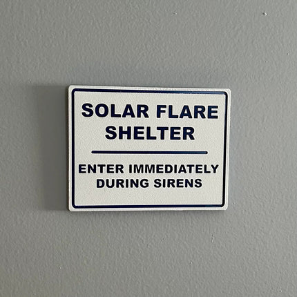 Solar Flare Shelter Wall Sign