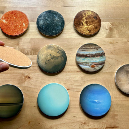 Planets Ceramic 10-Coaster Set