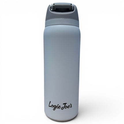 Astronaut Walker (White Out) Hydration Bottle | 32oz Insulated Stainless Steel | Flip Straw Lid w/ Handle