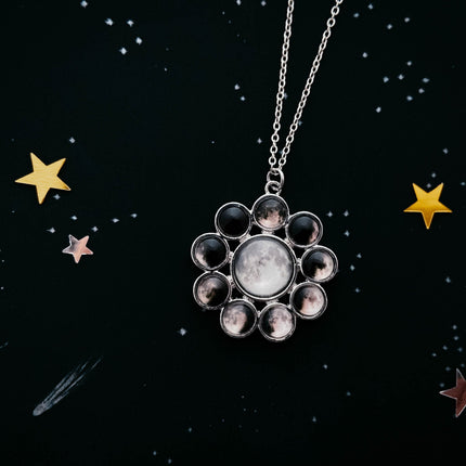 CLEARANCE Moon Phase Halo Pendant