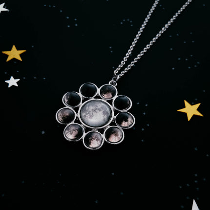 CLEARANCE Moon Phase Halo Pendant