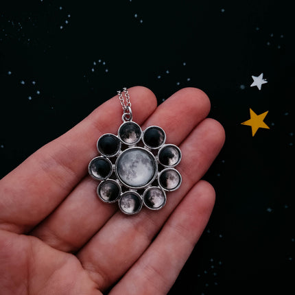 CLEARANCE Moon Phase Halo Pendant