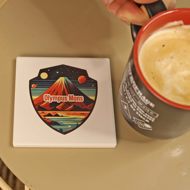 Mars Locations Ceramic Coaster Set