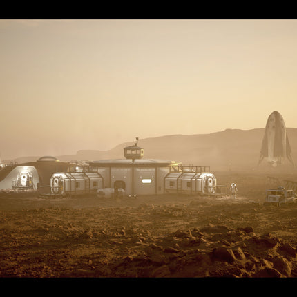 Bryan Versteeg Signed Print - Mars Wide Canyon (view A)