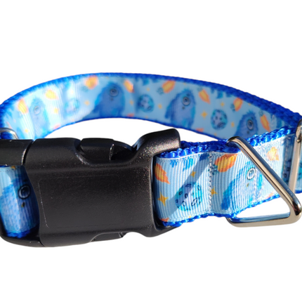 Monsters In Space Nylon Dog Collar