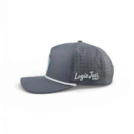 Astronaut Walker Golf Hat | Snapback Cap | Built-in Magnetic Ball Marker Holder + Marker Included | Adjustable Gray