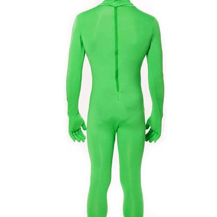 Alien Cosplay Costume – Green Zentai Jumpsuit for Kids & Adults