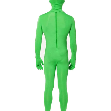 Alien Cosplay Costume – Green Zentai Jumpsuit for Kids & Adults