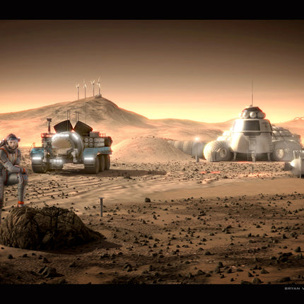 Bryan Versteeg Signed Print - Mars Valley End (cam 34)