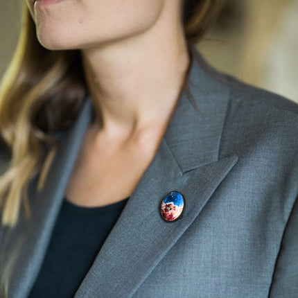 Interchangeable JWST First Images Lapel Pin