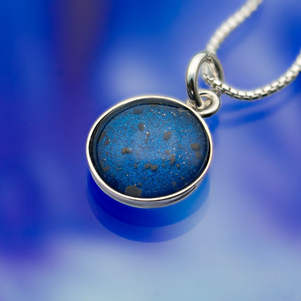 Blue Moon Lunar Highlands Pendant - NWA 5000 Meteorite