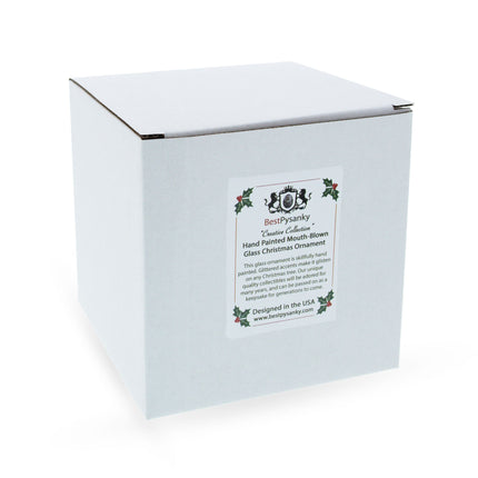 Space Shuttle Take-off Glass Christmas Ornament