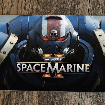 Warhammer 40000 Space Marine 2 II 8x12 Metal Wall Sign Video Game
