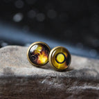 Stud / Post / Antique Bronze