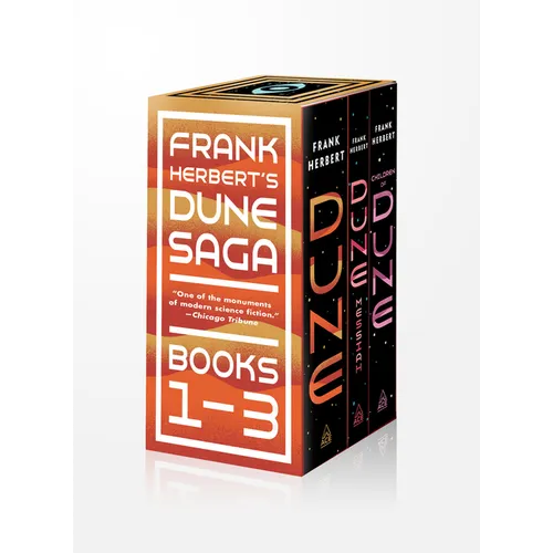 Frank Herbert's Dune Saga 3-Book Boxed Set: Dune, Dune Messiah, and Children of Dune - Mass Market Paperbound